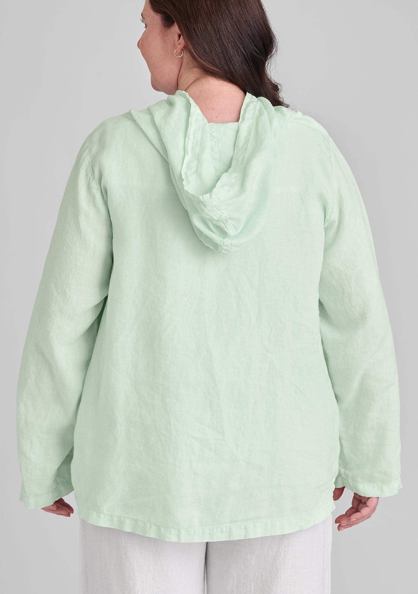 Premium Linen Hooded Shirt for Men & Women - Soft Breathable Pullover Hoodie for Casual Wear, Outdoor Activities & Loungewear