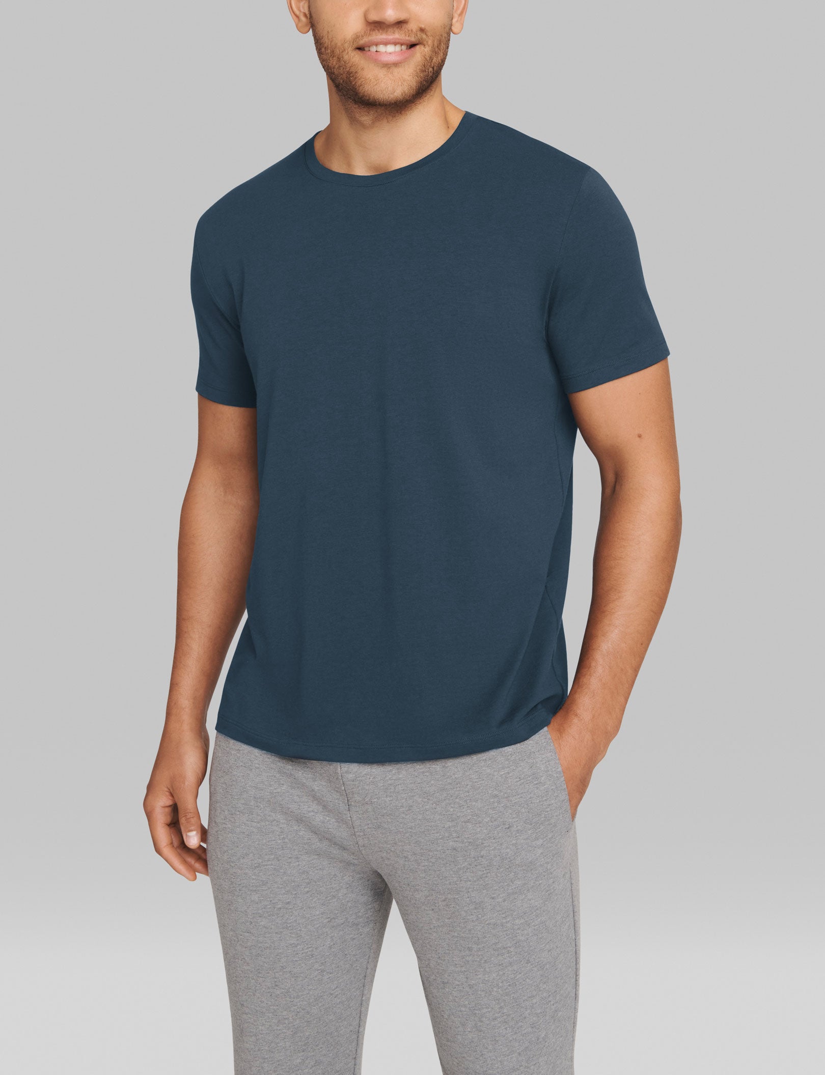 Premium Second Skin Crew Neck T-Shirts (3 Pack) - Ultra Soft Stretch Fit for Men & Women - Perfect for Layering, Gym Workouts & Everyday Comfort