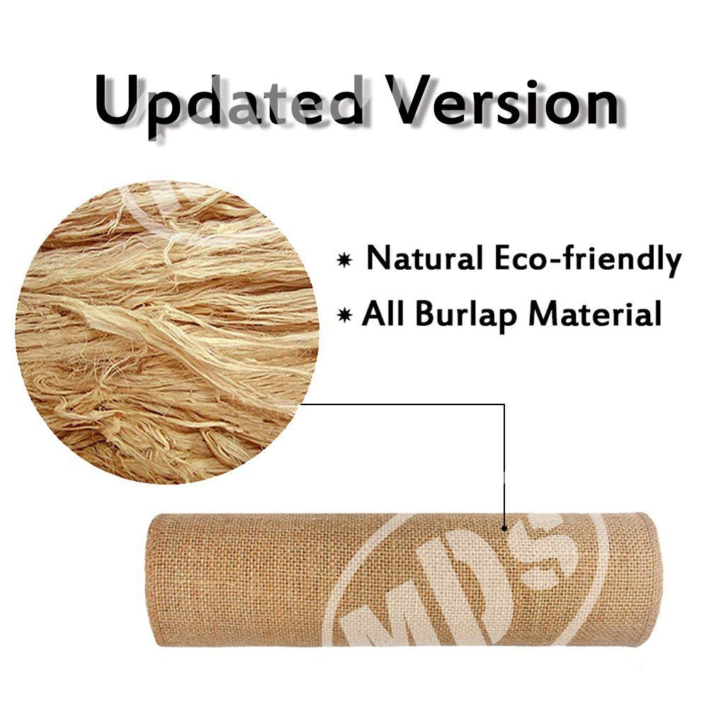 20-Pack 100% Natural Burlap Table Runners 12