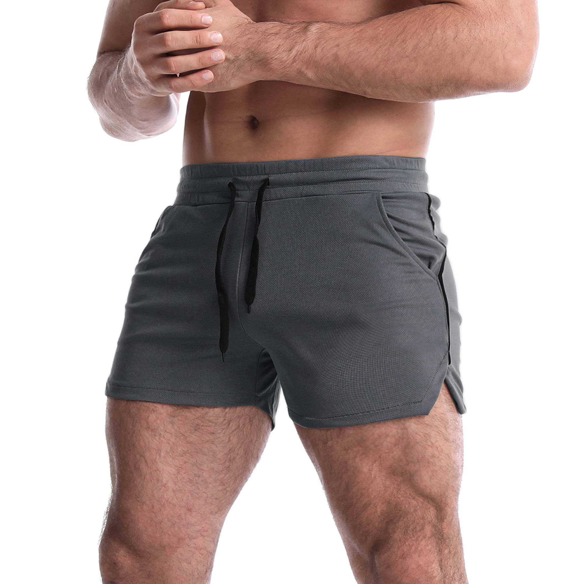 EVERWORTH Men's 5 Inch Inseam Workout Shorts - Quick Dry Athletic Gym Shorts for Bodybuilding, Running & Casual Wear | Lightweight Breathable Training Shorts for Men