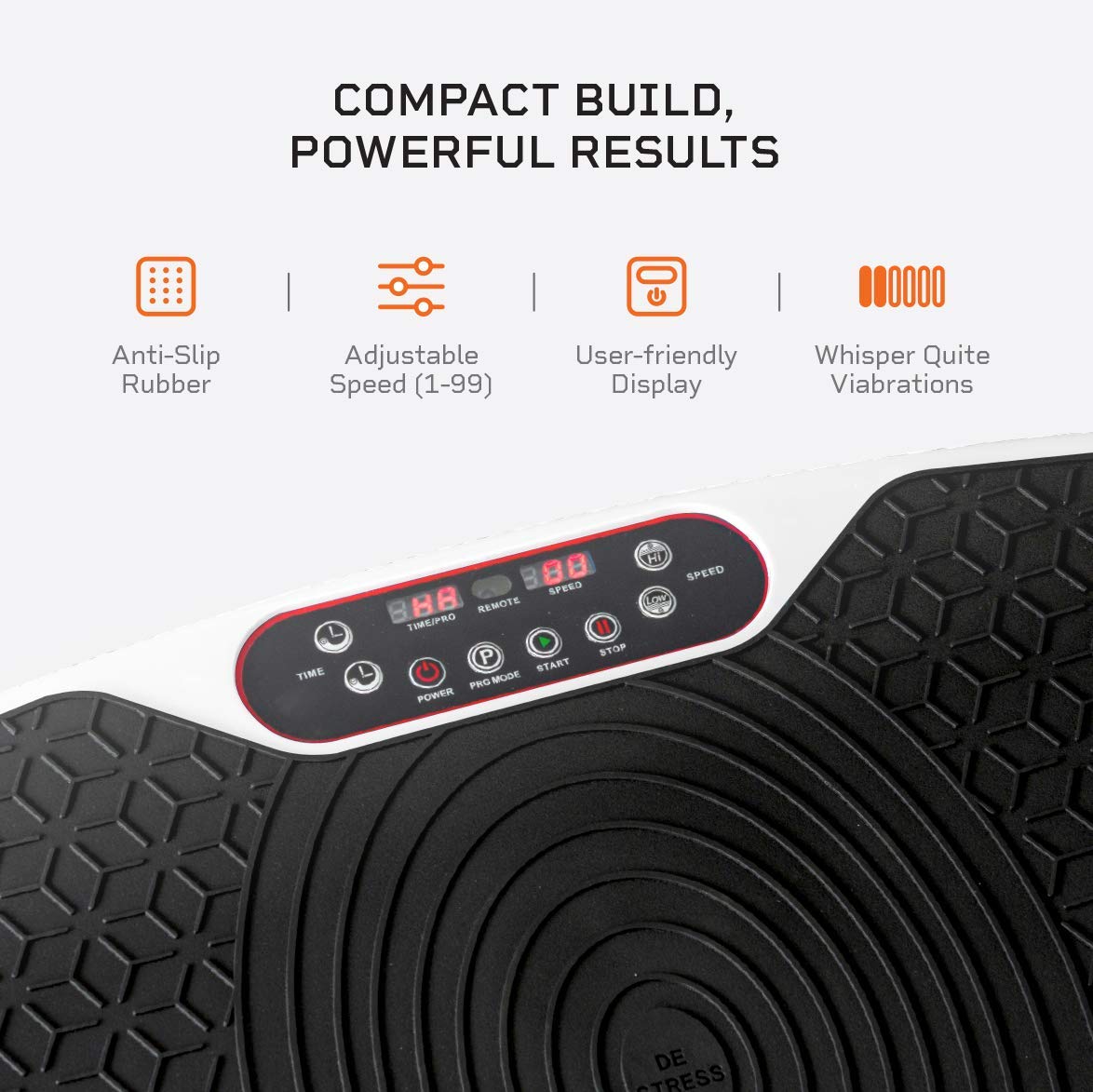 LifePro Waver Mini Vibration Plate Exercise Machine – Portable Full Body Workout Platform for Home & Travel, Weight Loss, Toning & Wellness – Includes 2 Loop Bands & 4 Resistance Bands – Perfect for Home Gym, Office Fitness & Travel Workouts