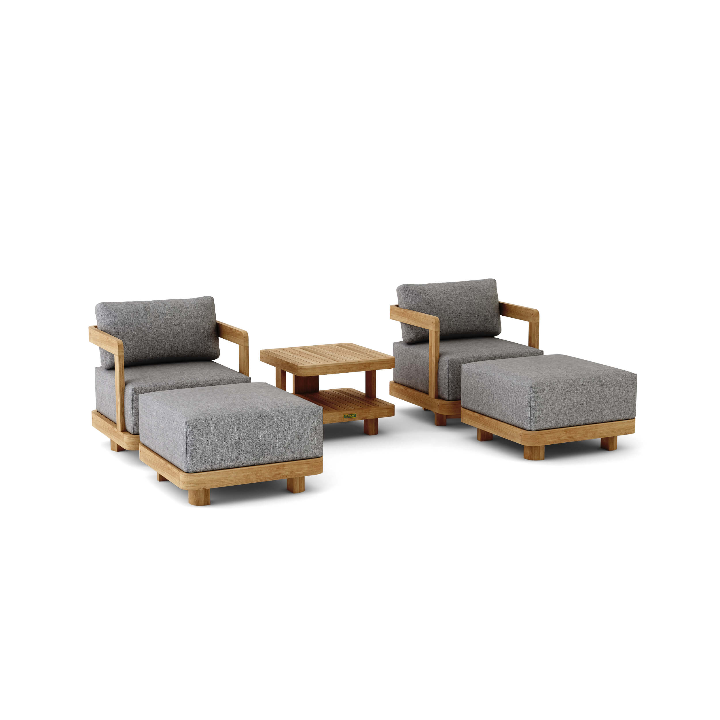 Granada 5-Piece Deep Seating Patio Furniture Set - Outdoor Wicker Sofa with Cushions - Perfect for Backyard, Poolside & Garden Relaxation