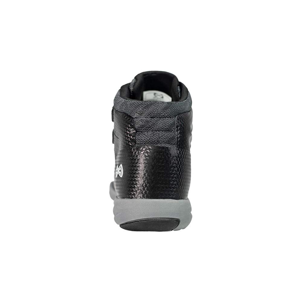Nfinity Black Mid Top Cheerleading Shoes - Lightweight & Supportive for Competitive Cheer, Dance, and Gymnastics Performance
