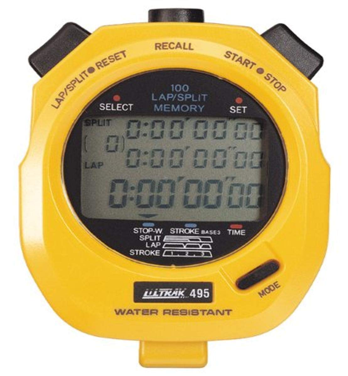 Ultrak 100 Lap Memory Timer - High Precision Sports Stopwatch for Track & Field, Swimming, Racing | Perfect for Coaches, Athletes & Training Sessions
