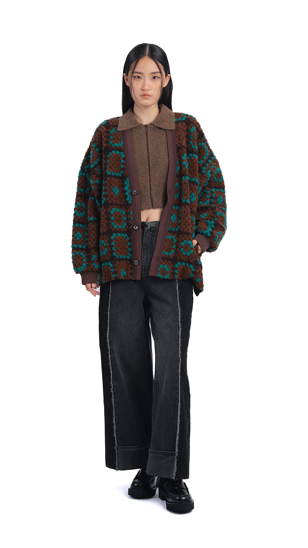 Yak Zip Up Cardigan - Soft & Warm Fleece Pullover for Men & Women | Perfect for Outdoor Hiking, Camping & Casual Wear