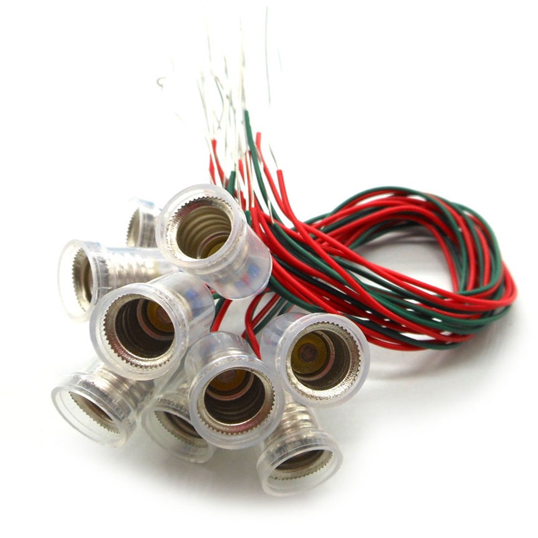 12PCS E10 Screw-Mount Bulb Holders with 8.6