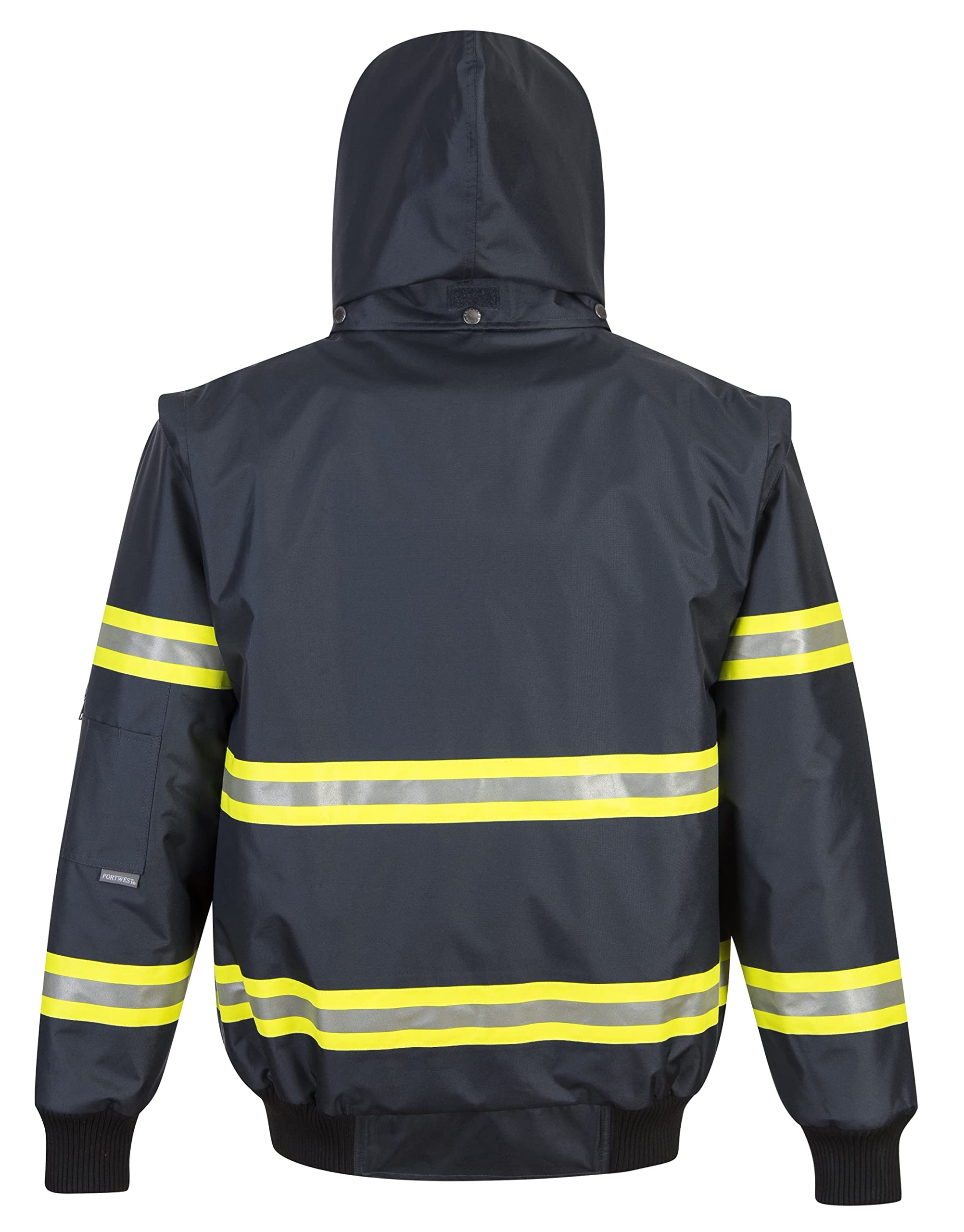 Portwest Men's F126 Work Jacket - Durable & Water-Resistant for Outdoor Work & Construction | Heavy Duty Safety Wear for Laborers & Builders