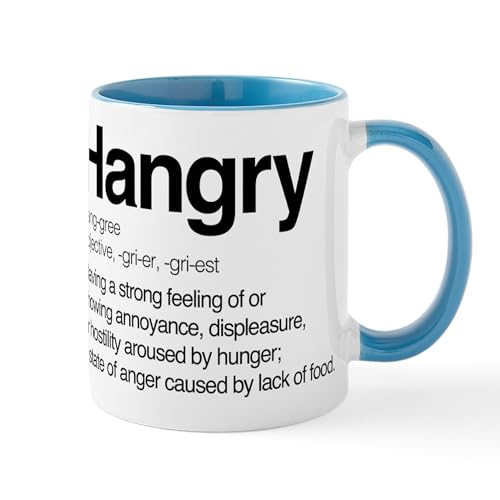 White/Blue Inside - Hangry Definition