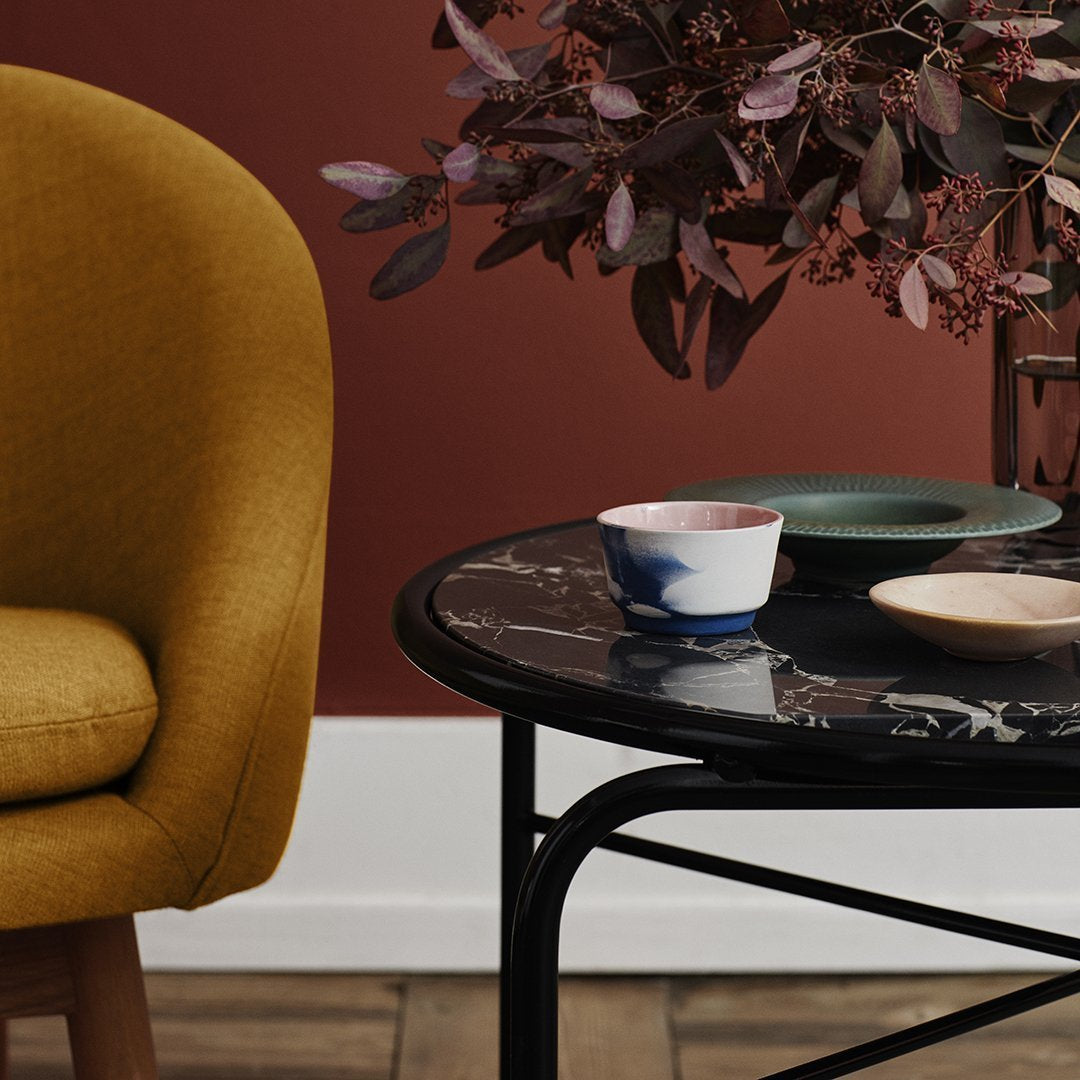 Hans Olsen Fried Egg Chair - Mid Century Modern Lounge Chair with Ottoman, Warm Nordic Design for Living Room, Bedroom & Office - Cozy Reading Nook & Conversation Piece