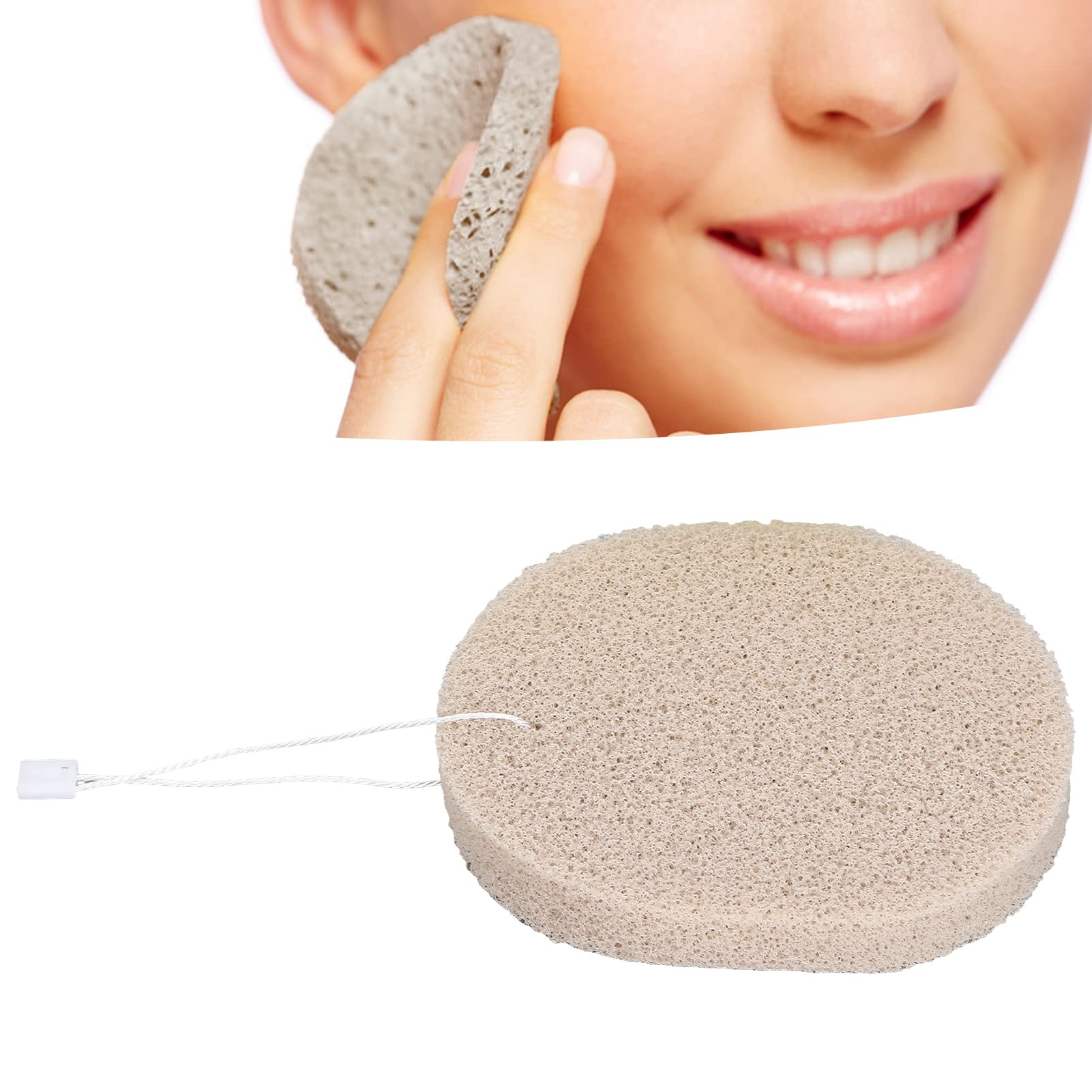 EXCLUZO Gentle Face Cleansing Sponge - Multi-Purpose Makeup Remover & Exfoliator | Portable Facial Wash Sponge for Daily Skincare, Travel & On-the-Go Use