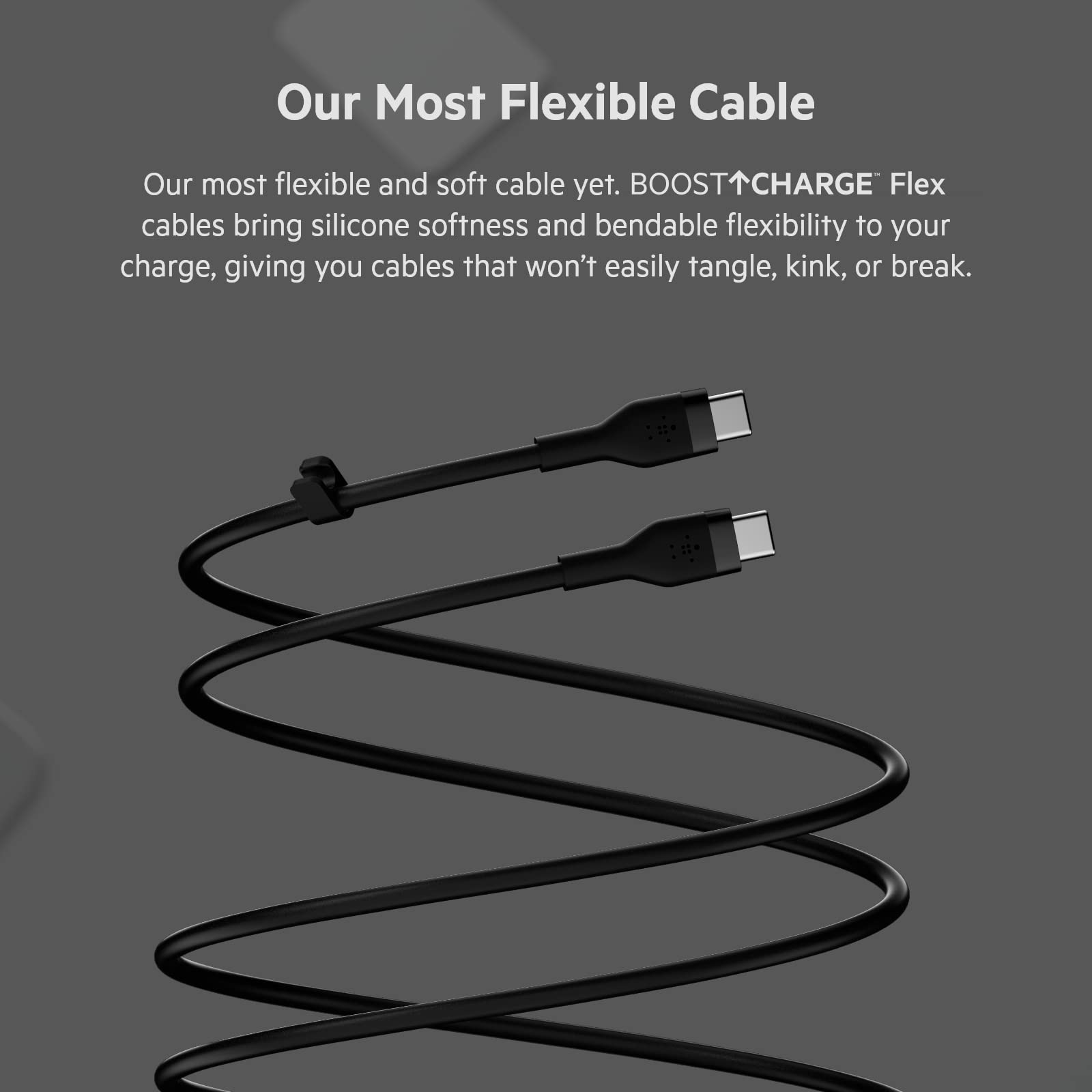 Belkin BoostCharge Flex Silicone USB-C to USB-C Charging Cable (2m, Black) - USB-IF Certified Fast Charger for iPhone 16/15, Galaxy S24/S23, iPad, MacBook, Pixel - Durable & Flexible for Home, Office & Travel