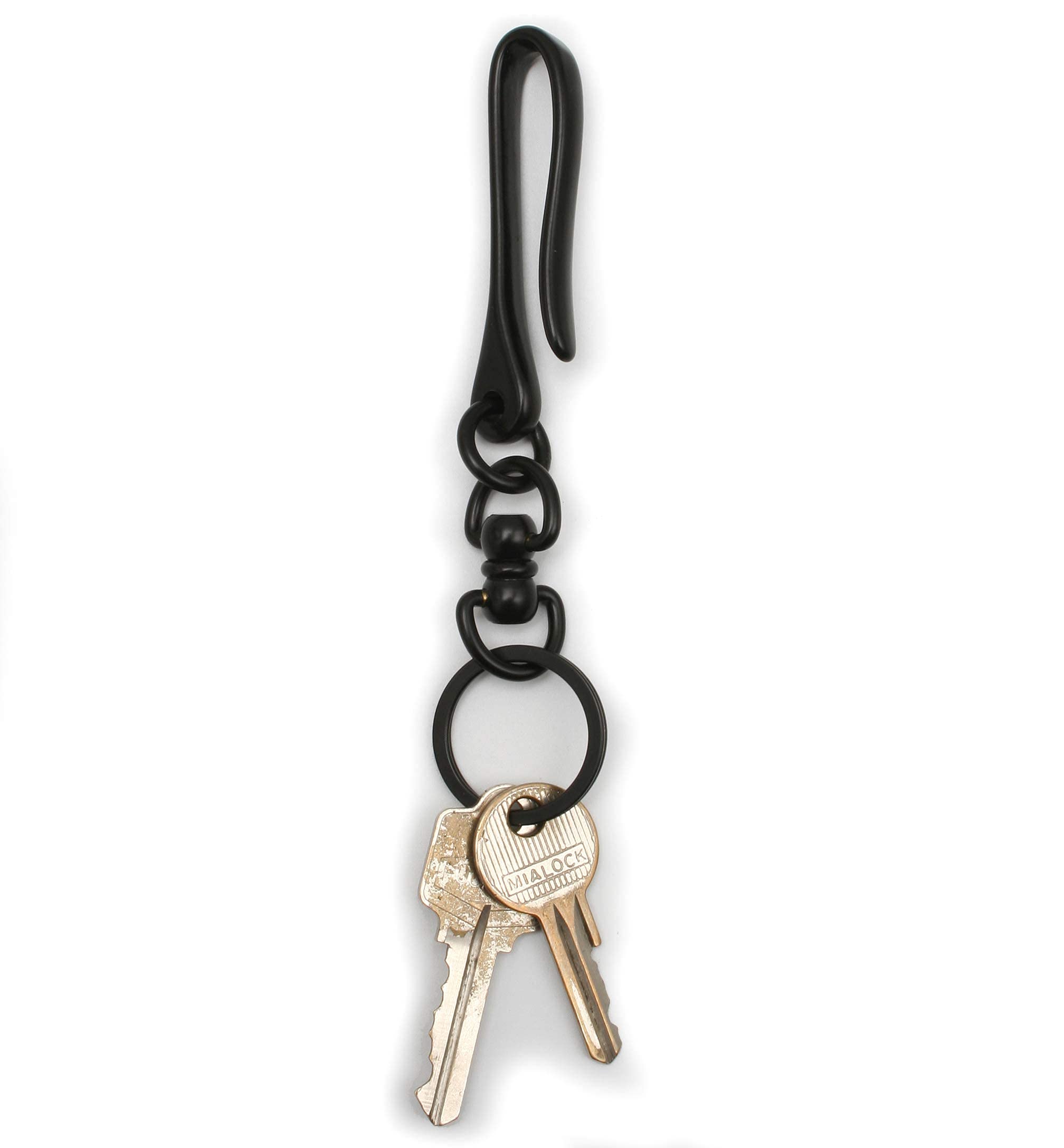 Vintage Handmade Snap Hook Key Holder - Retro U Hook Keychain Ring for Keys | Perfect for Home, Office & Travel Organization
