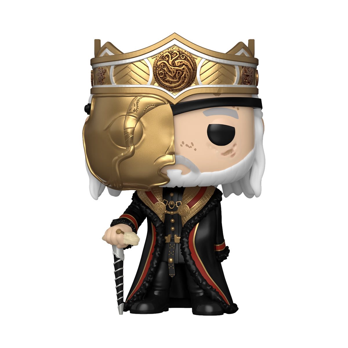 House of the Dragon Viserys Targaryen with Mask Funko Pop! Vinyl Figure #15 - Game of Thrones Collectible for Fans, Display & Gift Idea