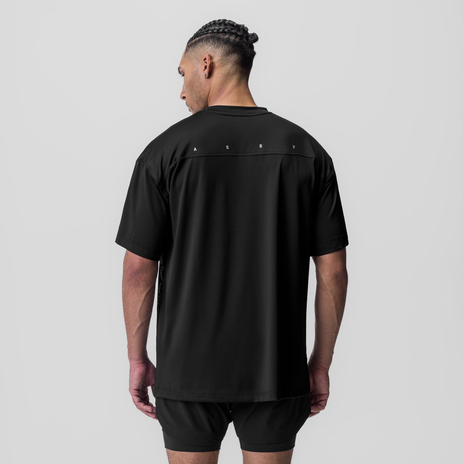 ASRV Silver Lite 2.0 Oversized T-Shirt for Men - Comfortable & Breathable Cotton Streetwear Tee - Perfect for Gym, Casual Wear & Street Style