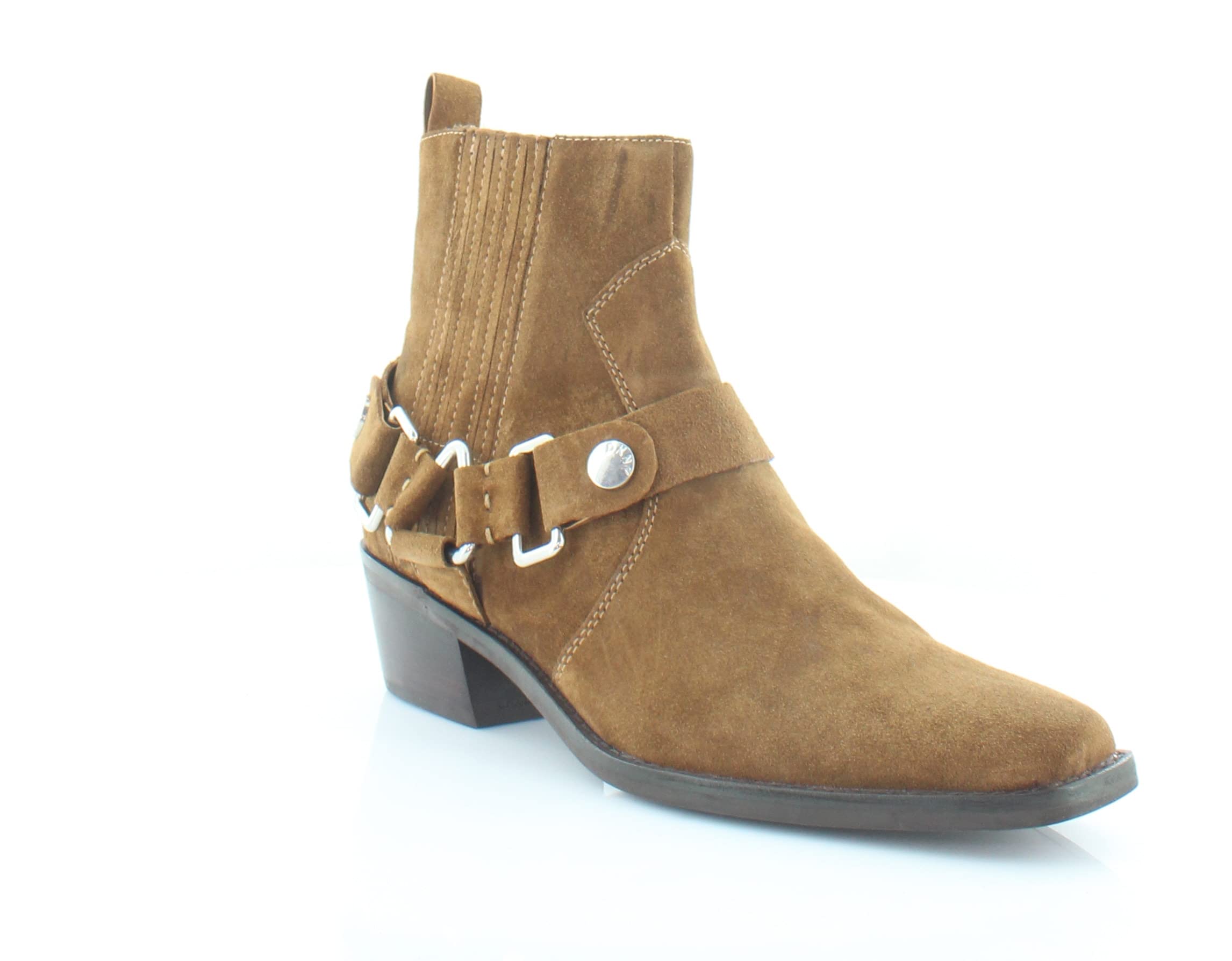 DKNY Women's Ankle Boots - Western Cowboy Booties in Brown, Size 6 Medium (B,M) | Comfortable & Stylish for Casual Outings, Country Events & Night Out