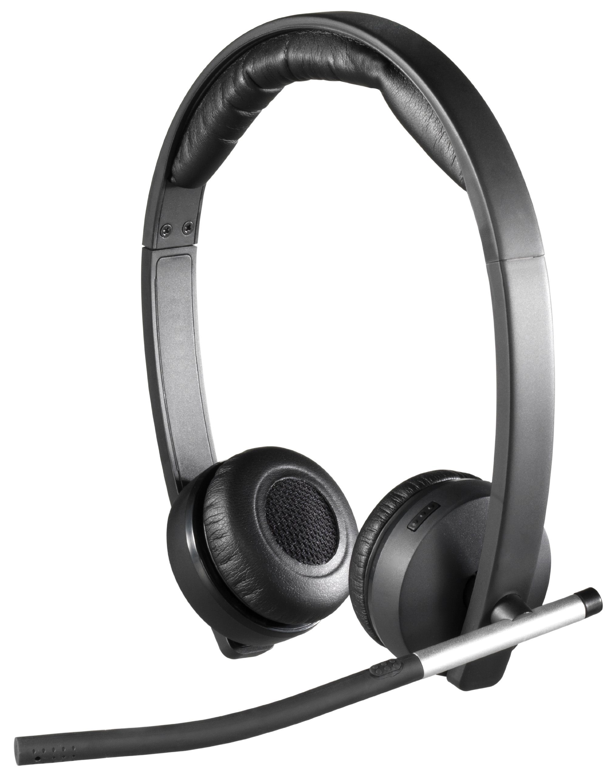 Logitech H820e Wireless Stereo Headset with Noise-Canceling Mic - USB Dual Headphones with Controls & LED Indicator for PC, Mac, Laptop (Black) - Perfect for Office Calls, Online Meetings & Remote Work