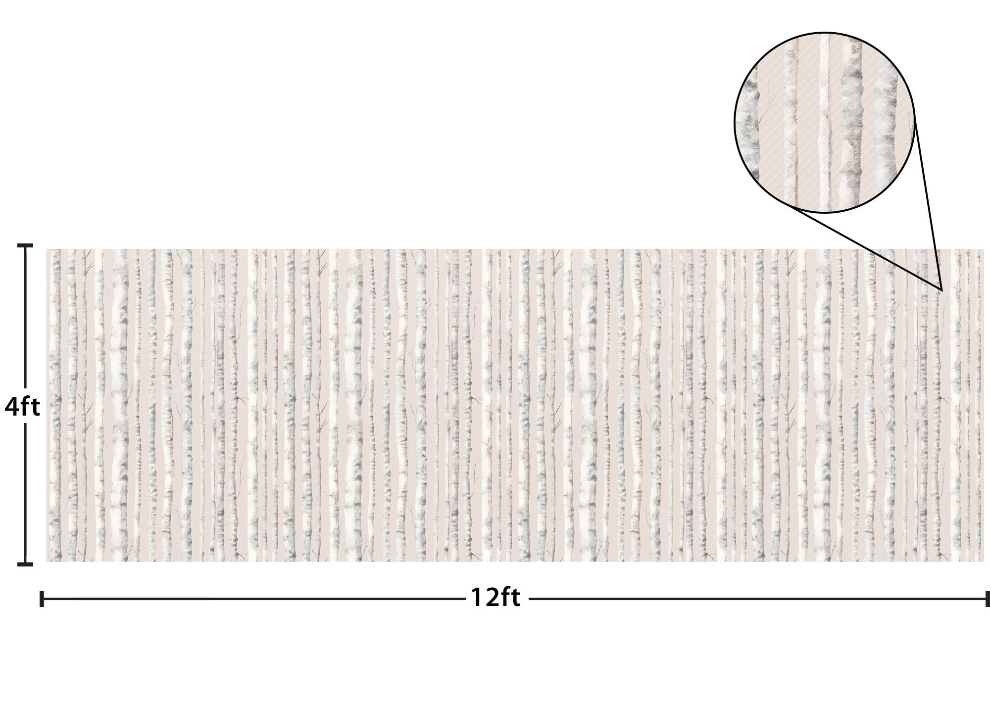 Birch Trees Better Than Paper® Bulletin Board Roll - Durable & Reusable Classroom Decor for Teachers, DIY Crafts, Office Organization - Perfect for School Projects, Home Decor & Creative Displays