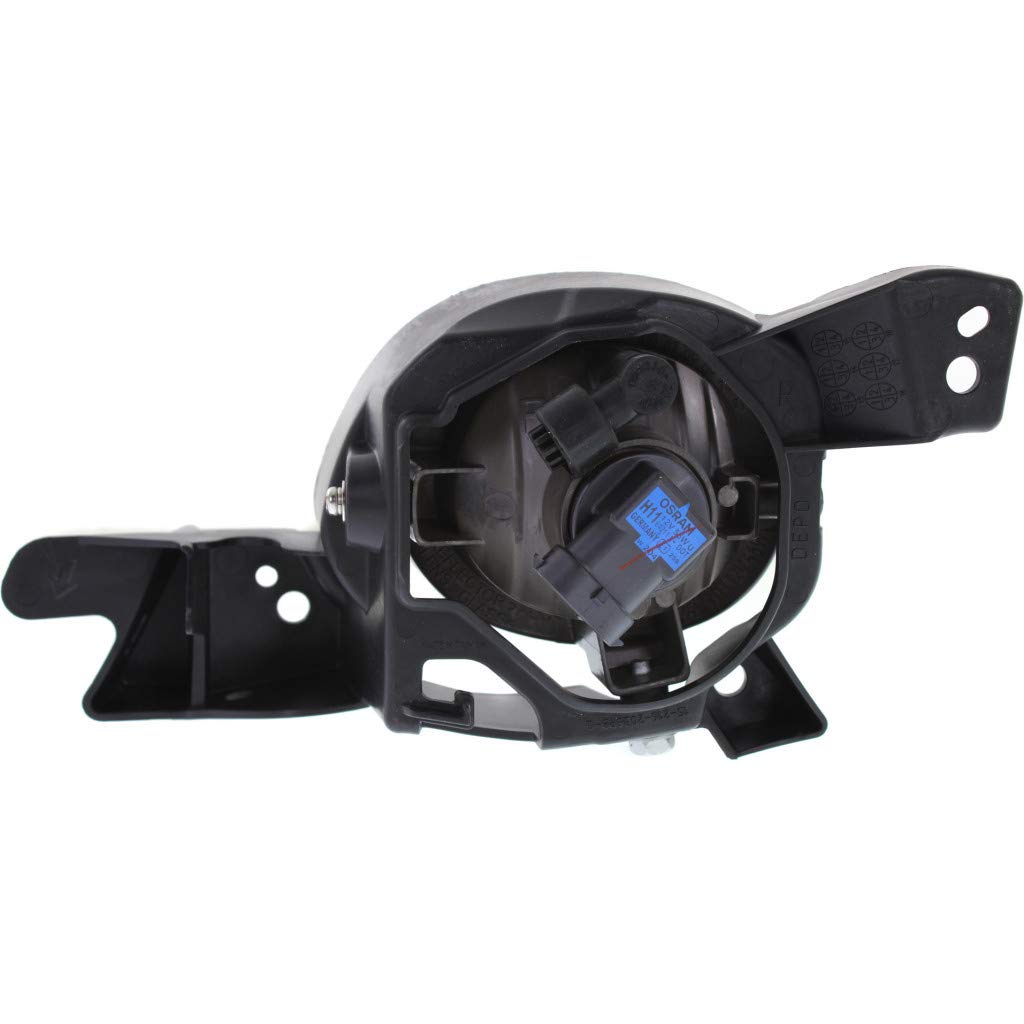 2012-2013 MAZDA 3 Fog Light Assembly Passenger Side with Bulbs - Direct Replacement for MA2593124 | Durable Car Lights for Night Driving & Foggy Conditions | CarLights360