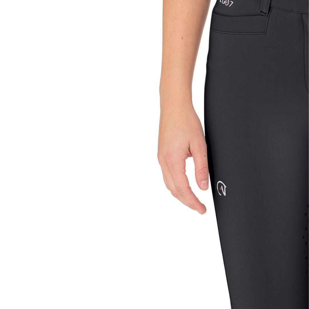 Ego 7 High Waisted Knee Grip Breeches - Women's Equestrian Riding Pants for Horseback Riding & Training