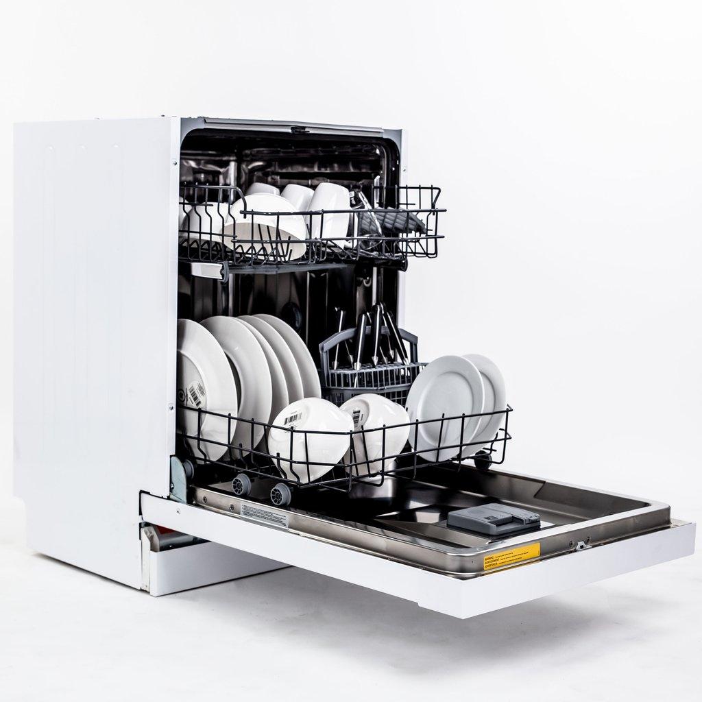 Avanti 24-Inch Built-In Dishwasher - DWF24V0W | Energy Efficient & Quiet Operation for Modern Kitchens | Perfect for Small Families & Entertaining Guests