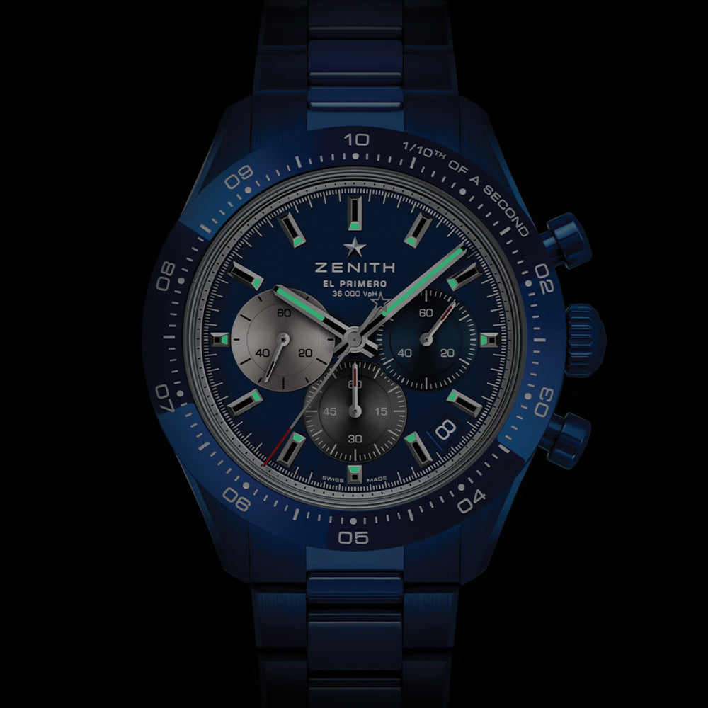 Chronomaster Sport 160th Anniversary Edition 41mm Ceramic Watch - Blue Dial with Stainless Steel Bracelet & Bonus Rubber Strap - Perfect for Luxury Collectors & Special Occasions