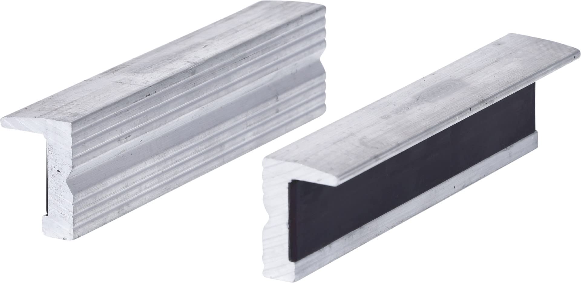 KS TOOLS 120mm Aluminum Bench Vice Protective Jaws with Textured Surface - Heavy Duty Clamping for Woodworking, Metalworking & DIY Projects - Perfect for Workshop, Garage & Home Repair Use