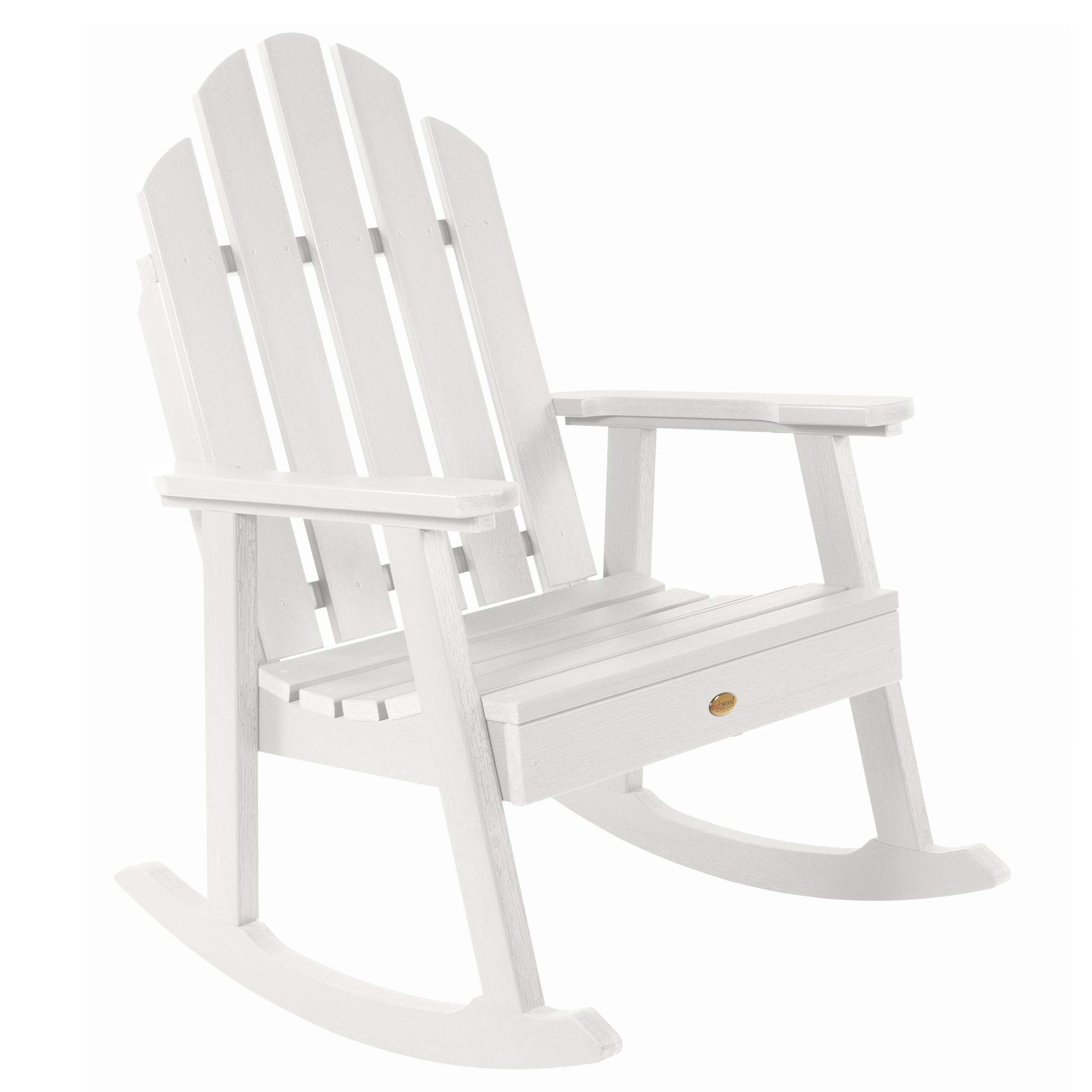 Highwood Classic Westport White Outdoor Garden Rocking Chair - Perfect for Patio, Porch, and Backyard Relaxation
