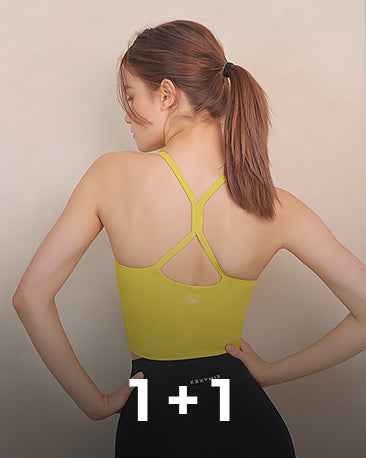 1+1 Back Line Bra Top for Women - Seamless Yoga Sports Bra - Comfortable Workout & Lounge Wear for Gym, Running, and Daily Use