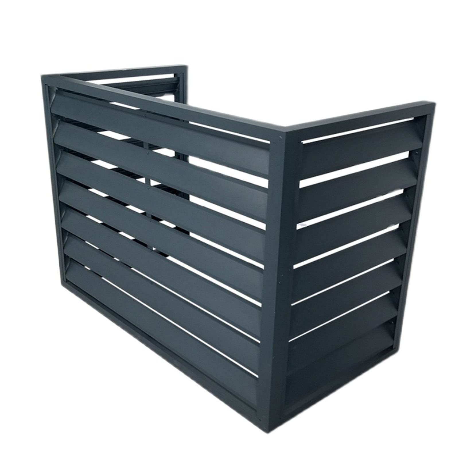 Sturdy Aluminum AC Cover Fence for Outdoor Units - Anti-Theft, Noise Reduction, Weatherproof Protection - Perfect for Backyard, Patio & Home Exterior Aesthetics