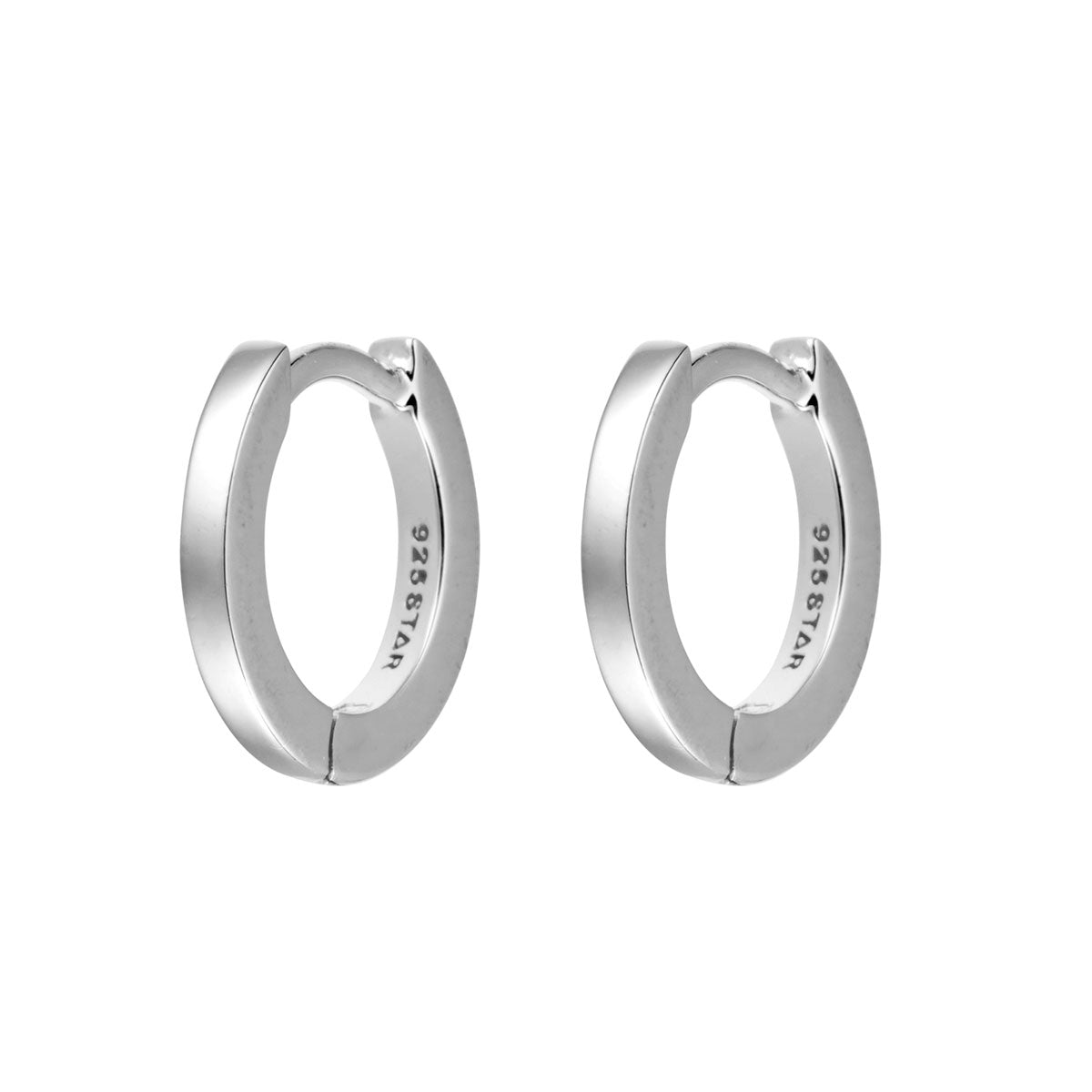 Small Square Huggies Earrings - Dainty & Minimalist Stud Earrings for Women, Perfect for Everyday Wear & Gift Giving
