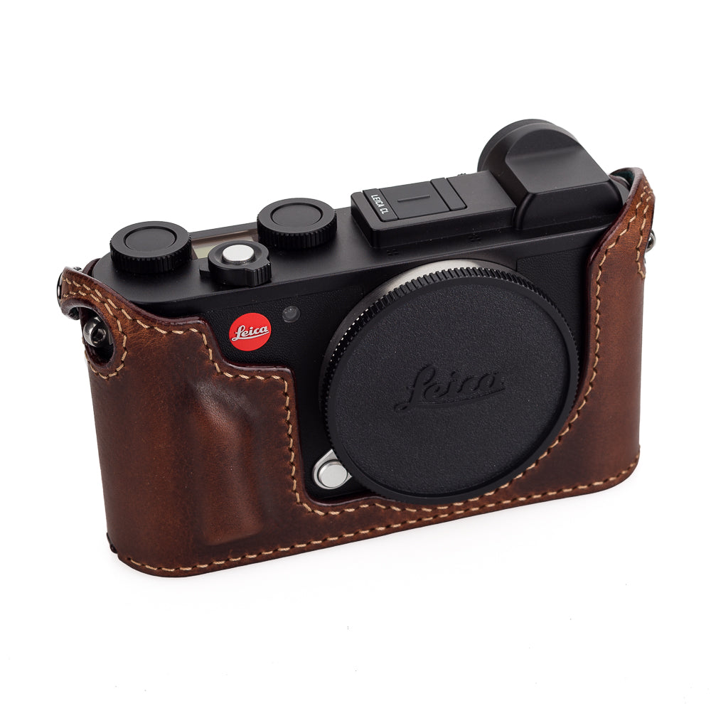 Arte di Mano Premium Leather Half Case for Leica CL Camera with Battery Access Door - Rally Volpe Edition | Genuine Leather Protection Cover for Leica CL | Perfect for Travel, Street Photography & Camera Enthusiasts