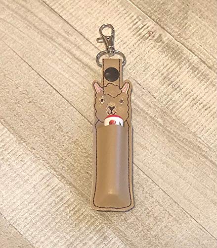 Portable Llama Hand Sanitizer Holder & Lip Balm Holder - Cute Animal Shaped Clip for Purse, Backpack, Gym Bag - Perfect for Travel, School, Work and Outdoor Activities