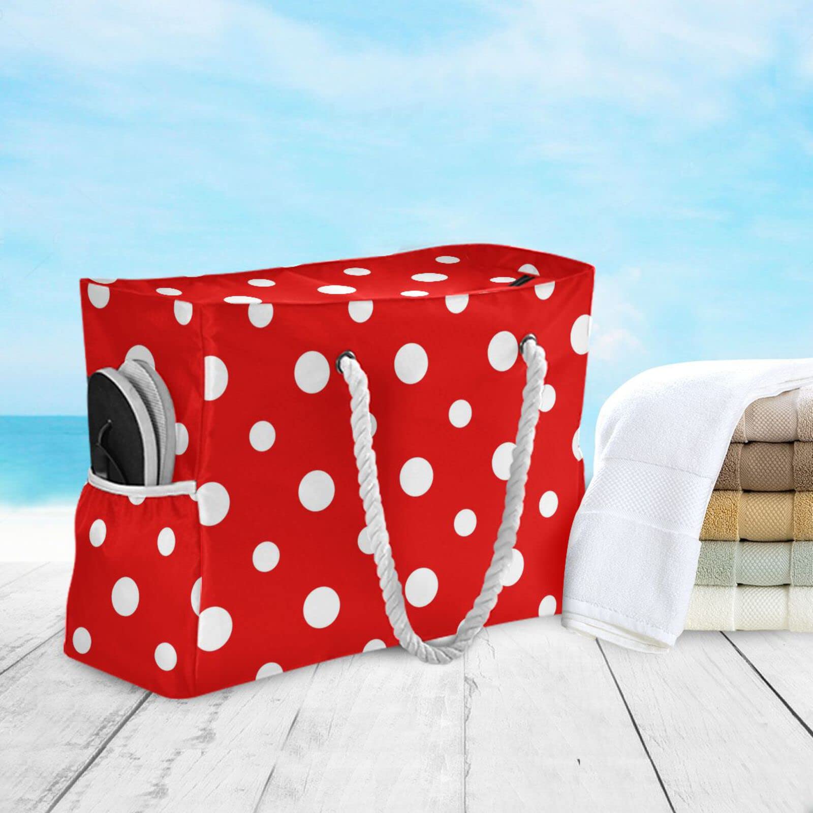 VIKKO Large Beach Bag for Women - Waterproof Travel Tote with Zipper, Stylish Shoulder Bag for Pool, Vacation & Shopping | Perfect for Beach Trips, Gym & Weekend Getaways