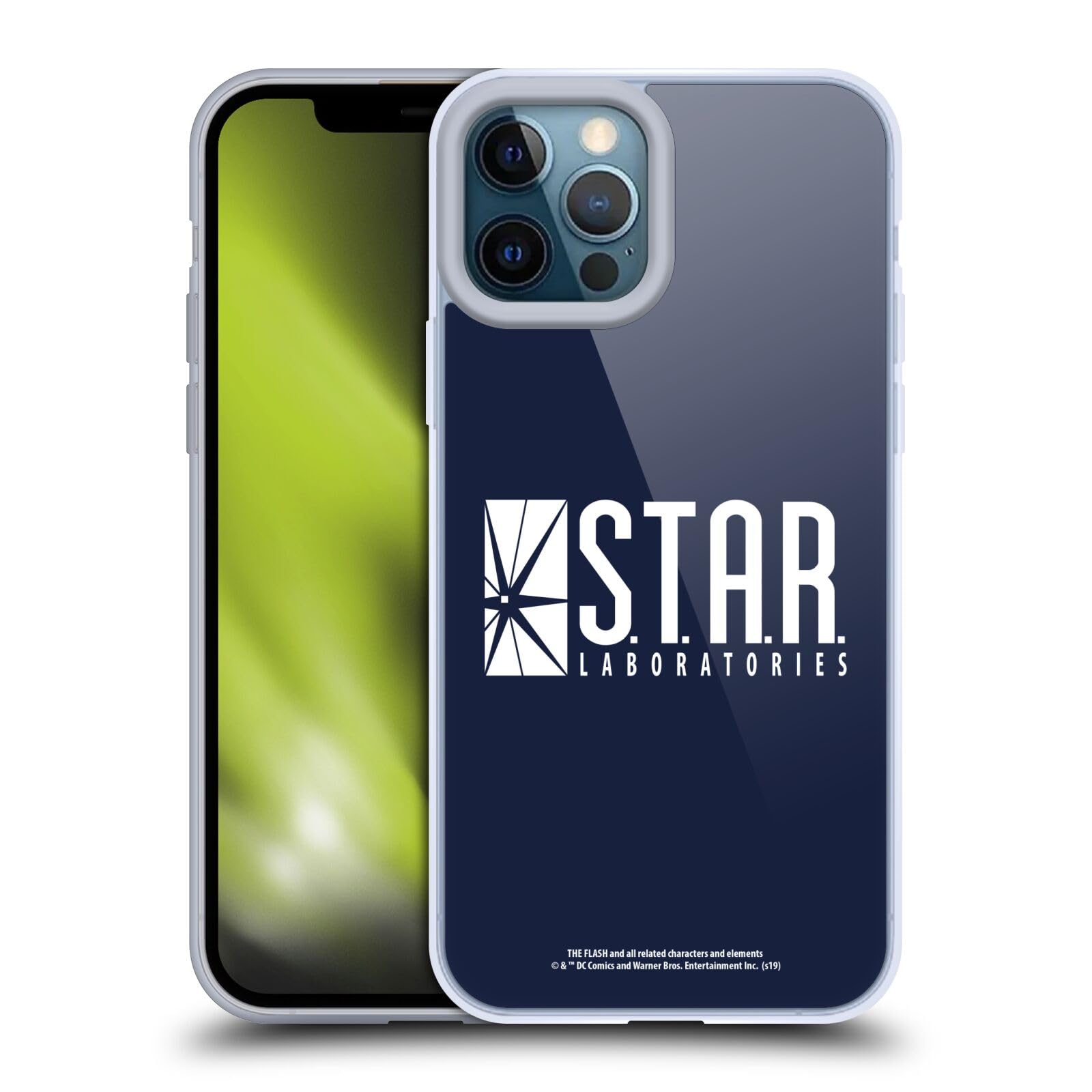 Head Case Designs The Flash TV Series Star Labs Logo iPhone 12 Pro Max Case - Durable Soft Gel Cover for Superhero Fans & Show Enthusiasts