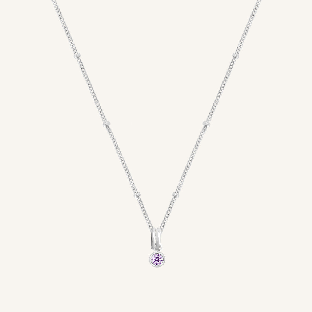 Birthstone Charm Necklace - Personalized Aura Jewelry for Women - Perfect Gift for Birthday, Anniversary & Mother's Day - Elegant Everyday Wear & Special Occasions