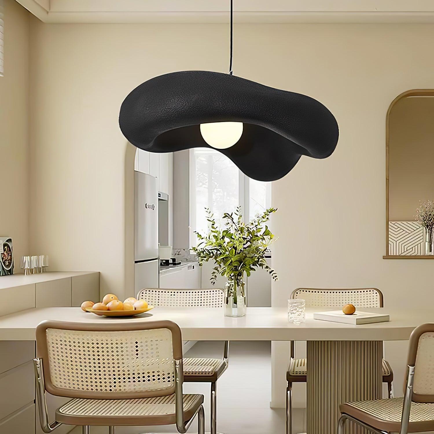 Eterna Wabi Sabi Pendant Light - Handmade Japanese Minimalist Hanging Lamp for Dining Room, Kitchen Island, or Bedroom Decor
