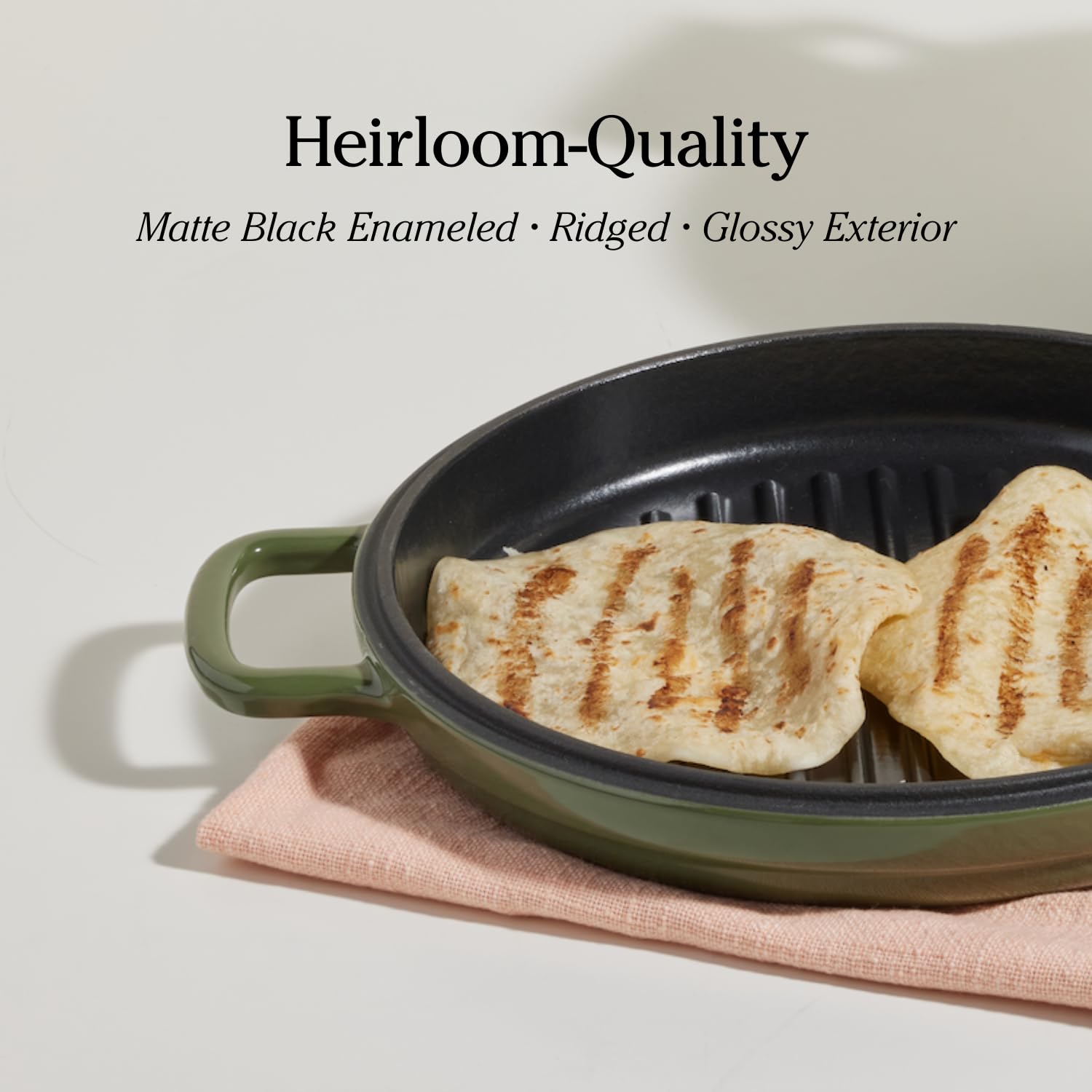 Our Place Enameled Cast Iron Grill Pan - 10.5