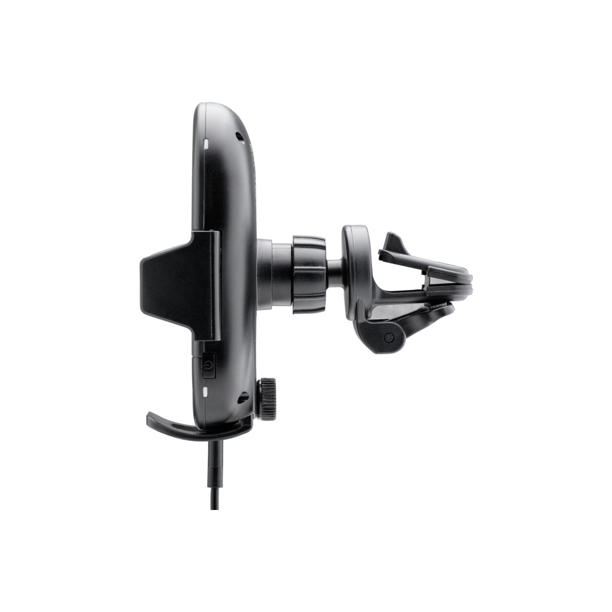 Fast Charging 15W Wireless Car Phone Mount for iPhone & Samsung - Black Vent Clip Holder for Safe & Hands-Free Driving