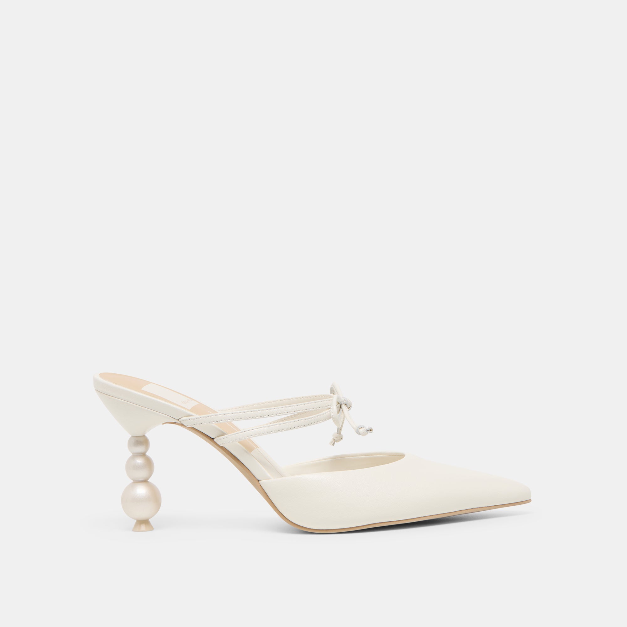 Klaire Pearl Heels - True White Genuine Leather Women's Dress Shoes for Weddings, Parties & Special Occasions