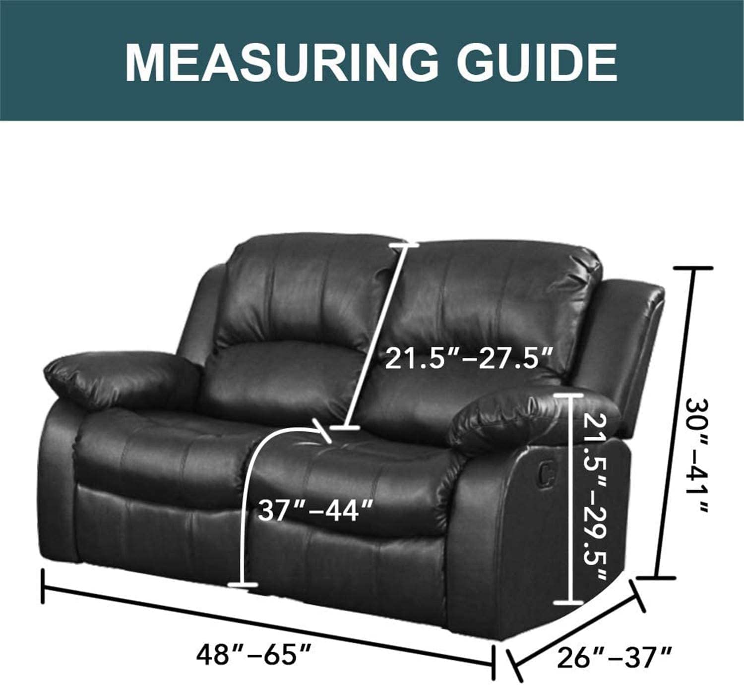 6-Piece Velvet Recliner Sofa Cover Set - Stretchable 2-Seater Loveseat Slipcover with Side Pockets - Soft Furniture Protector for Living Room, Home Theater, and Family Room (Camel Color)