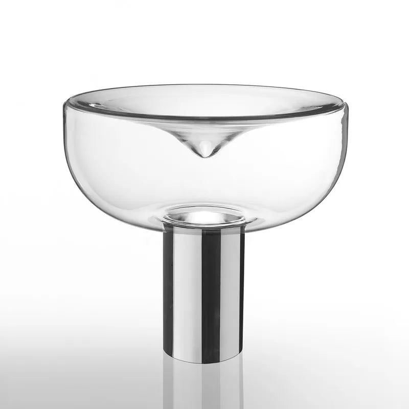 Clear Glass Swirl Lamp - Decorative Mood Lighting for Home, Office & Meditation - Perfect for Relaxation, Yoga & Aromatherapy