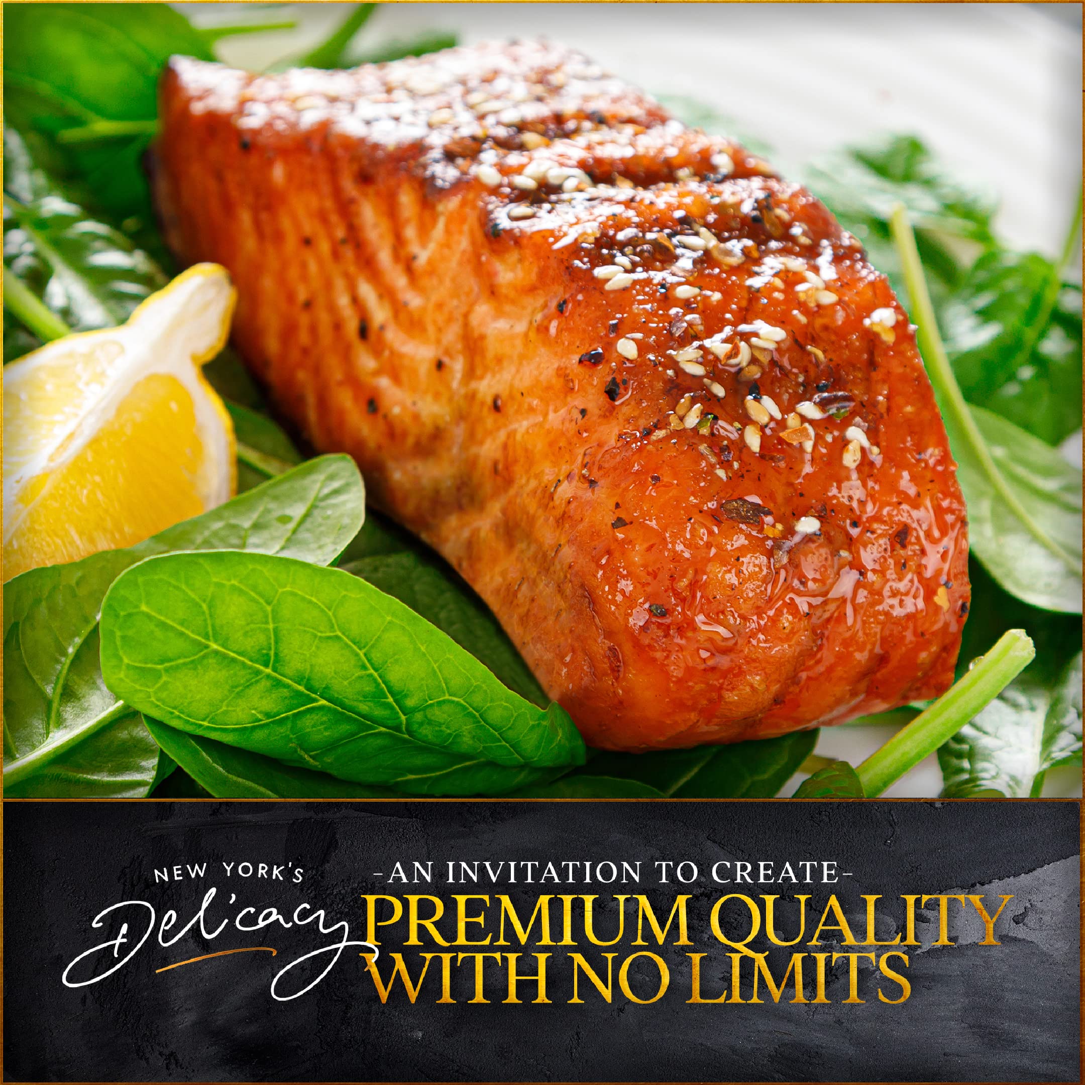 Premium Hot Smoked Norwegian Salmon - 5 Pack (4 Oz Each) with 2x Natural, 1x Black Pepper, 1x Jalapeno & 1x Garlic - Kosher OU Certified, Gluten Free, High Omega 3 - Ready to Eat Gourmet Seafood for Parties, Charcuterie Boards & Healthy Snacking