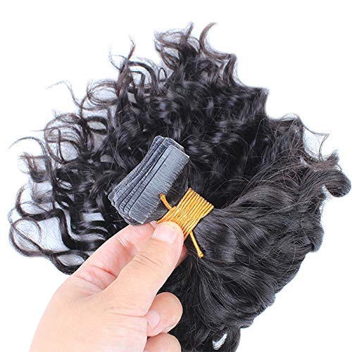 40pcs Tape-in Human Hair Extensions for Women - 100% Remy Human Hair, Skin Weft Tape, Loose Wave, 14