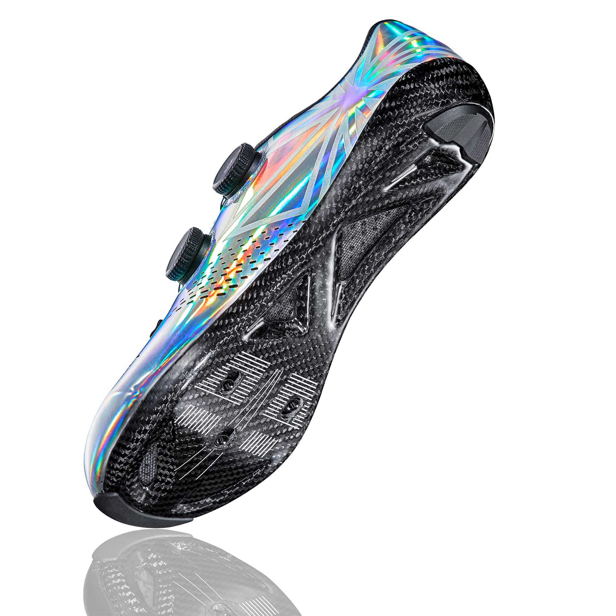Supacaz Kazze Carbon Road Bike Shoes - Lightweight Holographic Design for Cycling & Racing | Perfect for Road Biking, Triathlons & Indoor Training