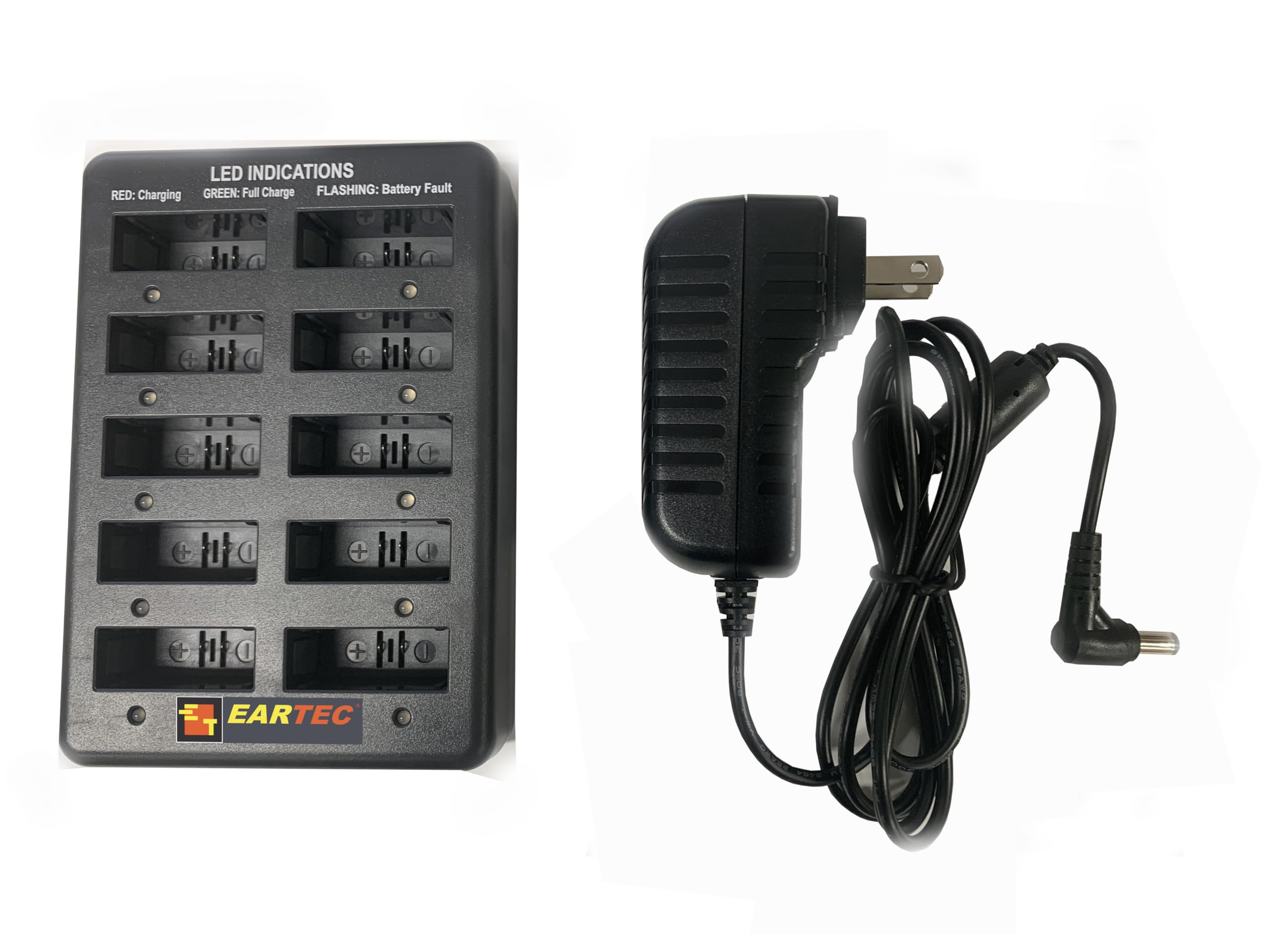 Eartec HUB6D Ultralite-HD 6-Person Full Duplex Wireless Intercom Headset System - Dual Ear Headsets, 1000ft Range, US Company - Perfect for Construction, Warehouses & Outdoor Team Communication