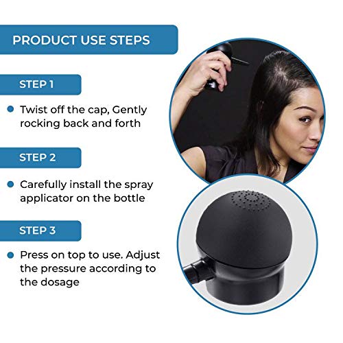 Hair Fiber Applicator for Thin Hair - Spray Nozzle for Hair Building Fibers & Thickening | Natural Hair Loss Concealer for Men & Women | Perfect for Daily Use, Styling & Volume Boost