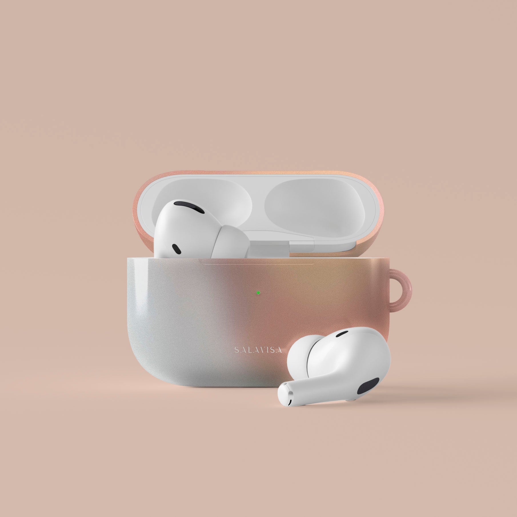 Sunlit Haze AirPods Case - Protective Cover for Apple AirPods 1/2/3 & Pro - Soft Silicone Shockproof Case with Keychain - Perfect for Running, Travel & Daily Use