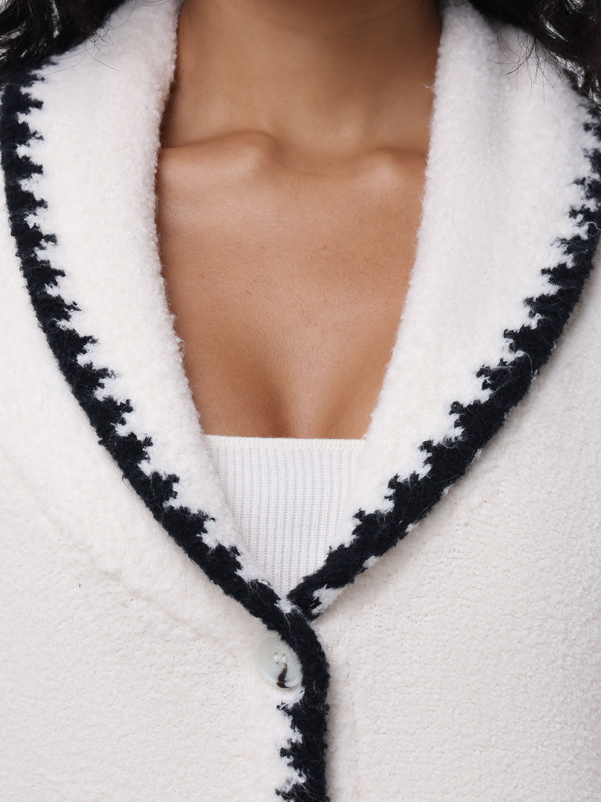 Tierney Whipstitch Scarf Neckline Cardigan Sweater for Women | Cozy Knit Open Front Long Cardigan | Perfect for Fall, Winter & Layering Outfits