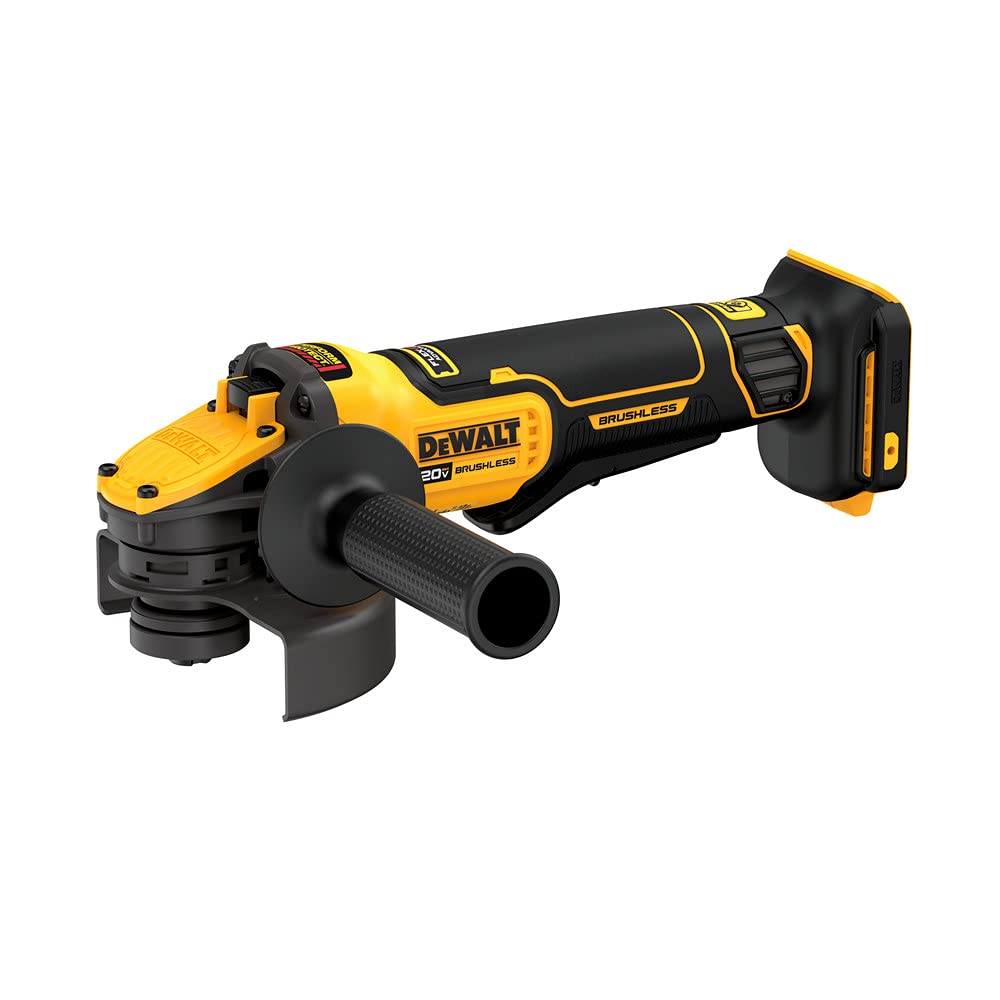 DEWALT FLEXVOLT ADVANTAGE 20V MAX* Cordless Angle Grinder with Paddle Switch, 4-1/2-Inch to 5-Inch, Tool Only (DCG416B) - Perfect for Metal Cutting, Grinding & Surface Preparation in Construction & DIY Projects