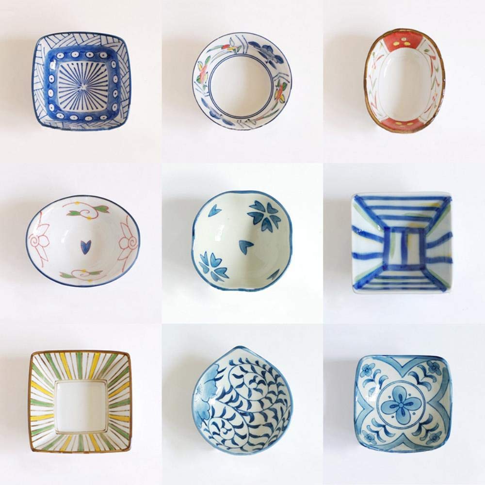 Premium Ceramic Dipping Bowls Set of 4 - Small Condiment Dishes for Soy Sauce, Spices & Seasonings - Elegant Tableware for Home Kitchen, Restaurants & Asian Cuisine - Dishwasher & Microwave Safe